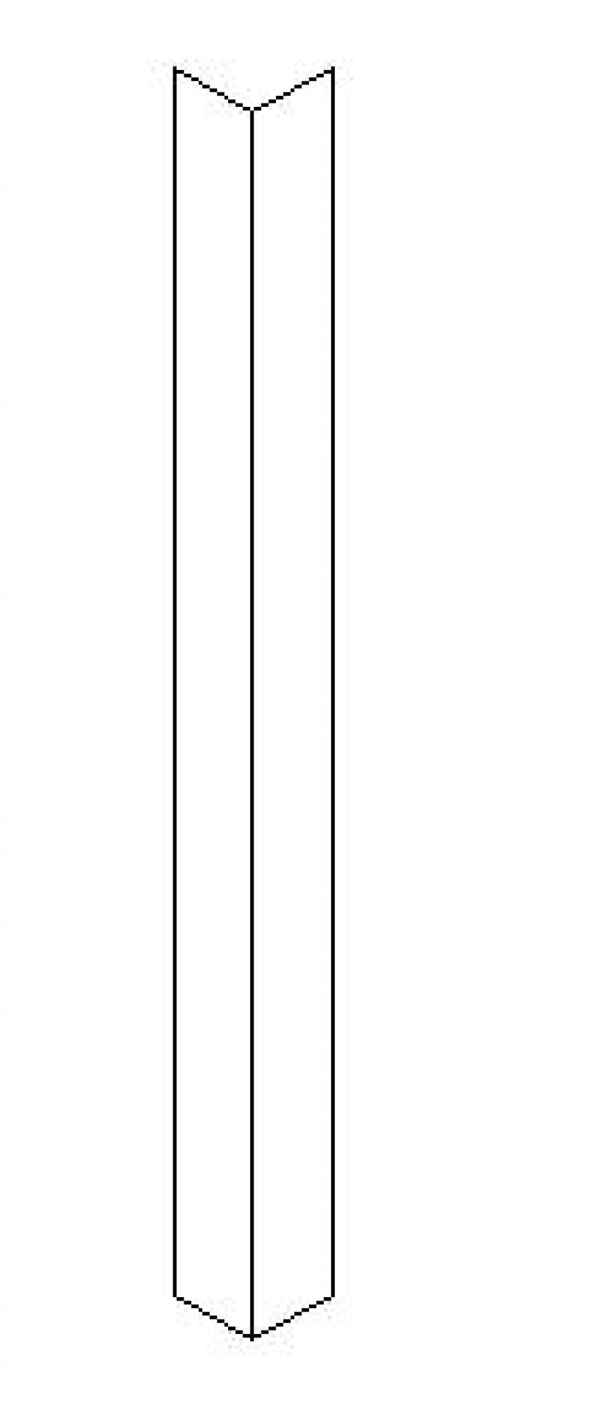 Corner Protector - Clear with 3 holes each edge for fixing
