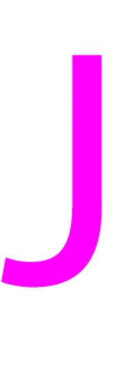 Laser cut letter J from 3mm thick acrylic