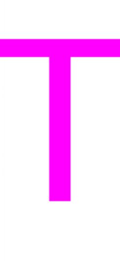 Laser cut letter T from 3mm thick acrylic