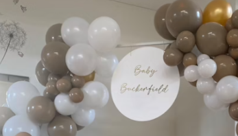 White Acrylic Disc 600mm Diameter With 2 Hanging Holes