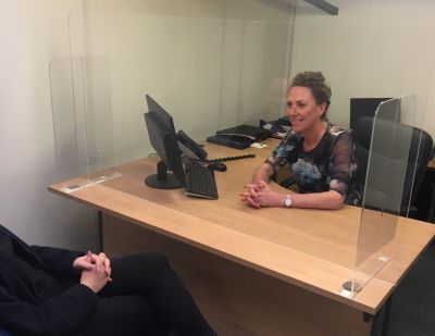 Meeting Desk Protection Screen 1000mm Wide x 800mm Tall