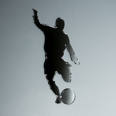 Acrylic Mirrored Footballer Shape