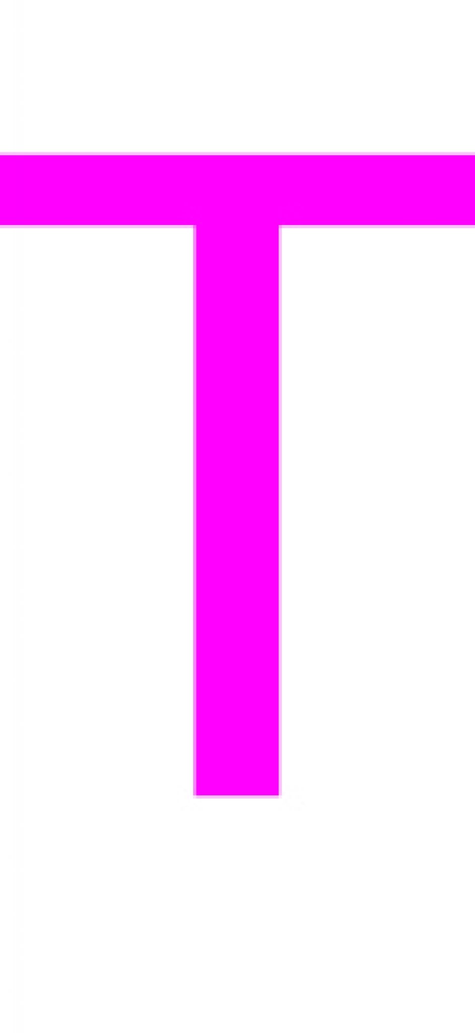 Laser cut letter T from 3mm thick acrylic