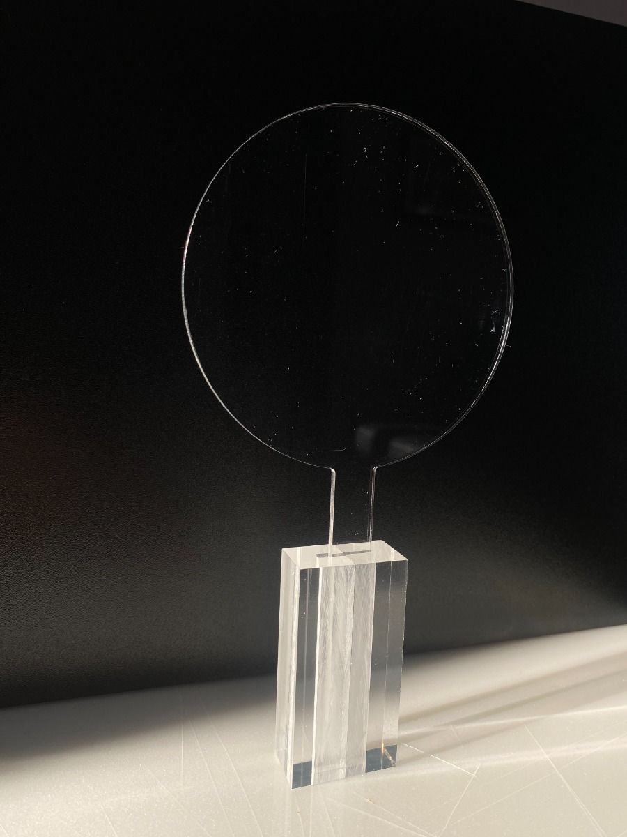 Plain Acrylic Cake Topper - Round